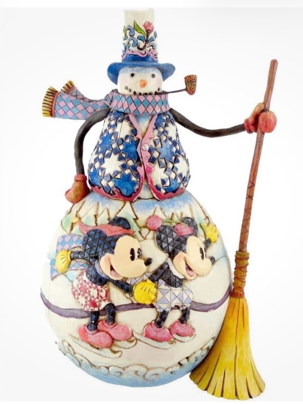 Jim Shore Disney Traditions Mickey Old Fashioned Holiday Figurine